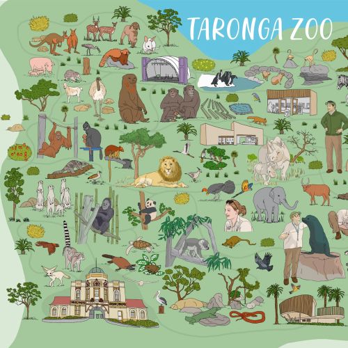 Taronga Zoo map for TV Viasat World