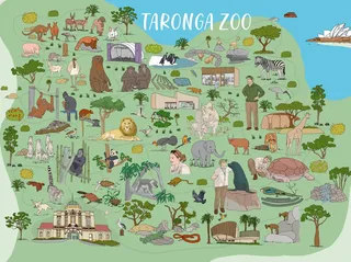 Carte du zoo de Taronga pour TV Viasat World