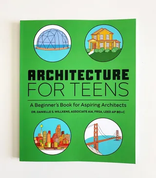 Cover design for the book "Architecture for Teens"