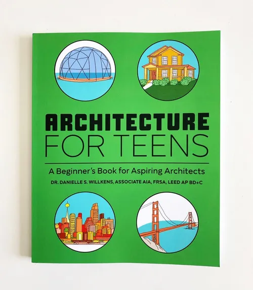 Cover design for the book "Architecture for Teens"