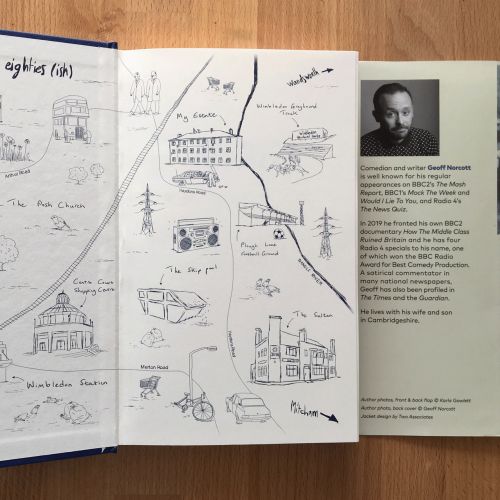 illustrated map of Wimbledon and Haydons Road for Geoff Norcott book by Claire Rollet