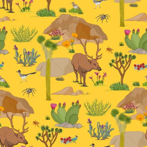 California National Parks' animal pattern