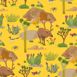 Motif animalier des parcs nationaux de Californie