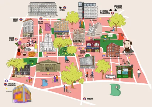 Imperial hotel london brochure with branded city map