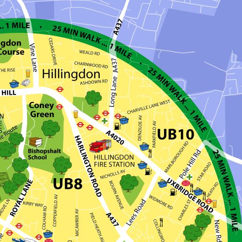 Human-friendly map design at Hillingdon hospita