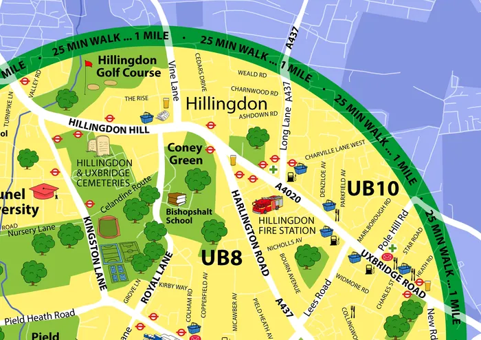 Human-friendly map design at Hillingdon hospita