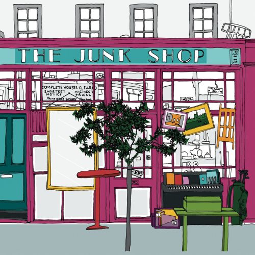 Junk shop illustration by Claire Rollet