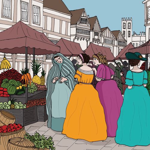 Street Scene illustration by Claire Rollet