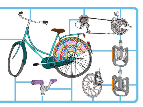 'Fix your bike' book illustration
