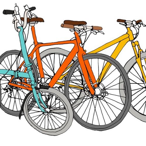 Vector design of Bicycles in line