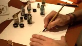 Arte de pintura al óleo dibujado a mano