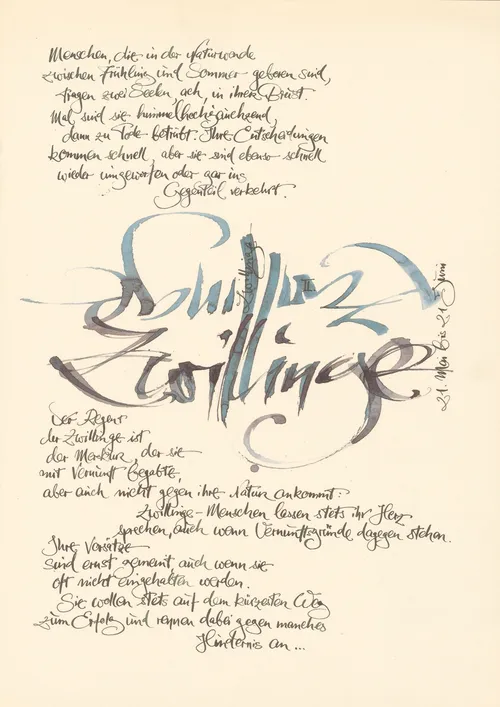 Lose Schrift auf altem Papier
...