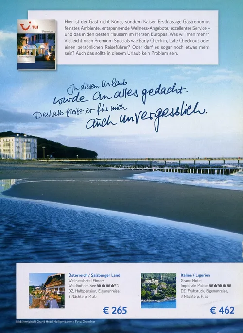 Beschriftung auf einer Magazinseite
...