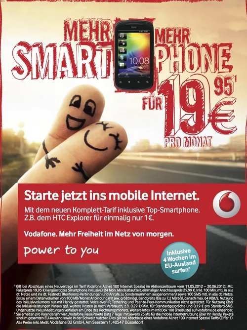 Beschriftung Mehr Smartphone

