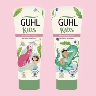 Digital design for Guhl shampoo packaging