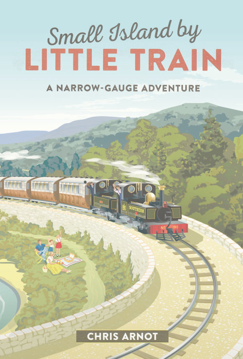 Arte do trem do vintage para uma capa de livro