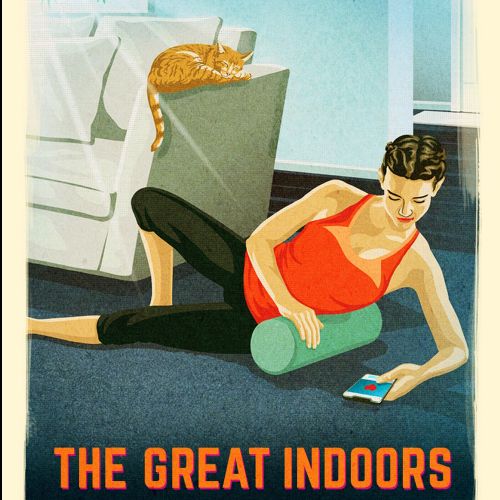 Retro poster of Xfinity's The Great Indoors