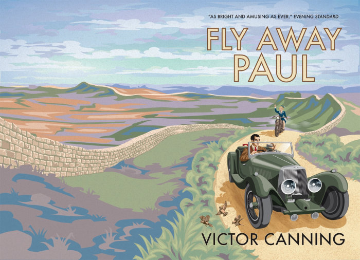 Retro style cover for "Fly Away Paul" book