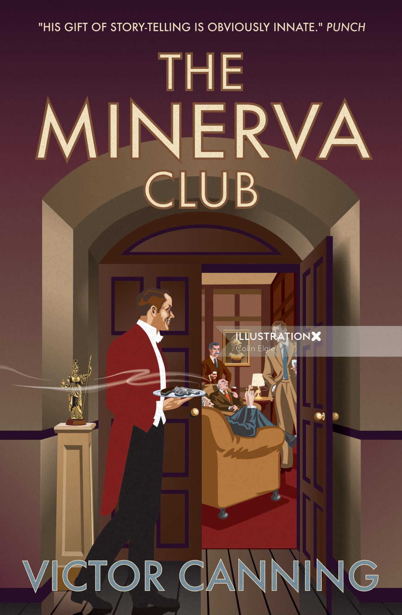 Illustration for "The Minerva Club" book jacket