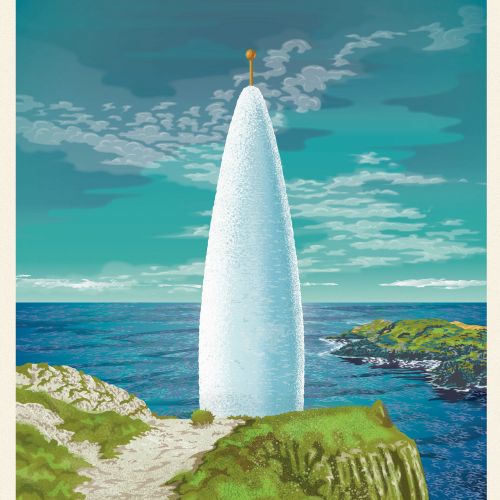 Travel Poster for Baltimore Beacon in West Cork