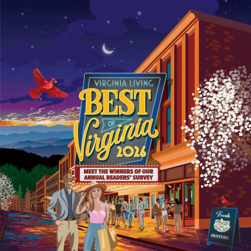 Magazine cover with young couple outside movie house at night by Colin Elgie