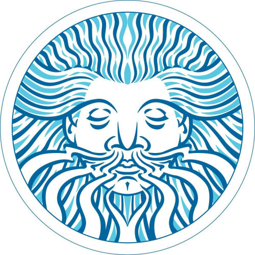 Illustration of the 'Green Man for a book on Beermat Mandalas