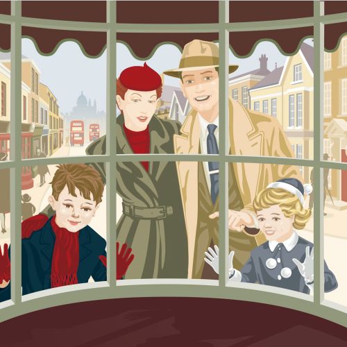 Window shoppers illustration by Colin Elgie