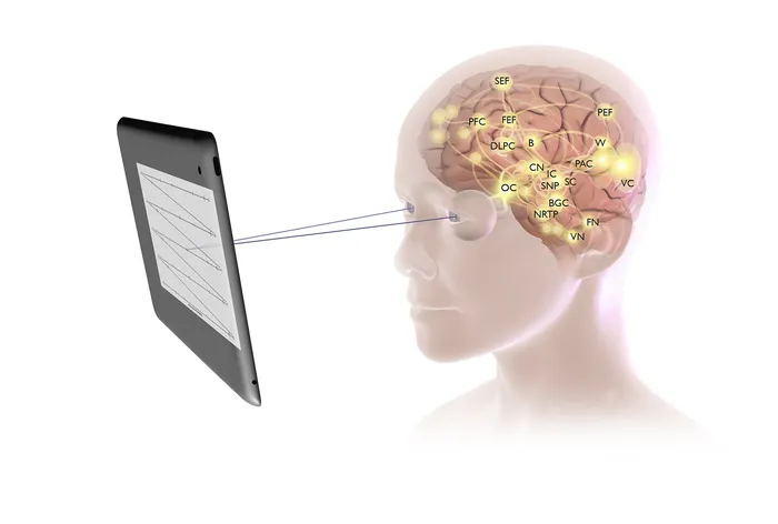 Medical illustration of human brain
