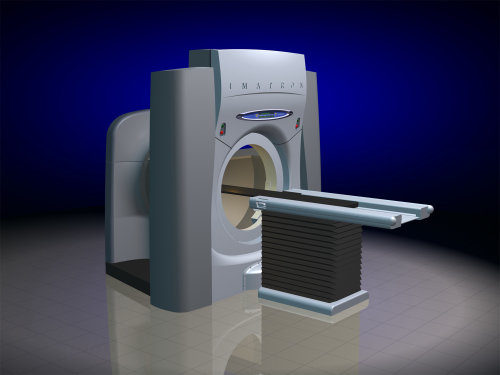 An illustration of CT Scanner machine