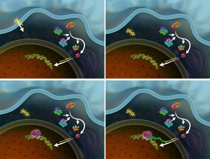 conceptual illustration of DNA sample