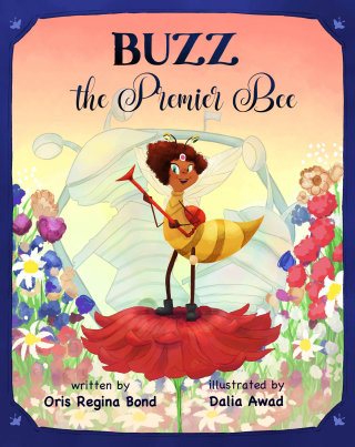 ダリア・アワズ著『Buzz: The Premier Bee』の表紙イラスト