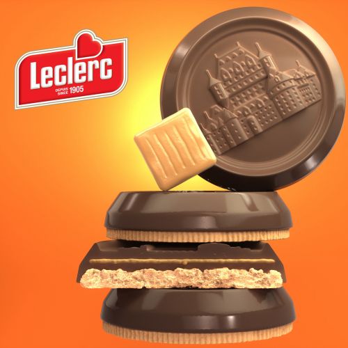 Promotion of Leclerc Caramel Biscuits