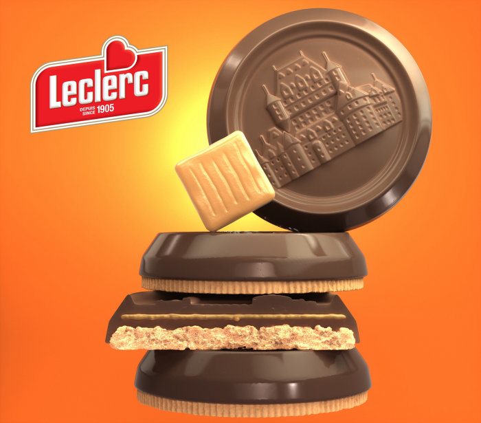 Promotion of Leclerc Caramel Biscuits