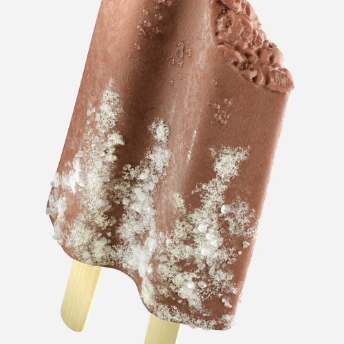 Chocolate creamsicle with freezen burn 3D illustration 