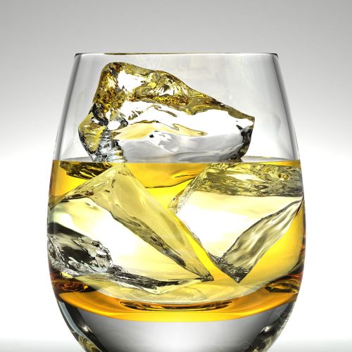 3D illustration of Glen Moray Whiskey Glass
