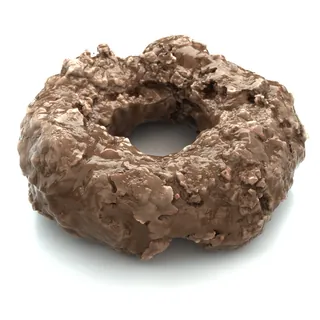 3D rendered rough textured chocolate donut by Dan Couto