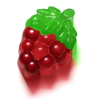 Sugar-free gummies with a grape flavour