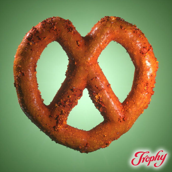 Ilustra??o de Pretzel de Cebola com Mel e Mostarda do Trophy