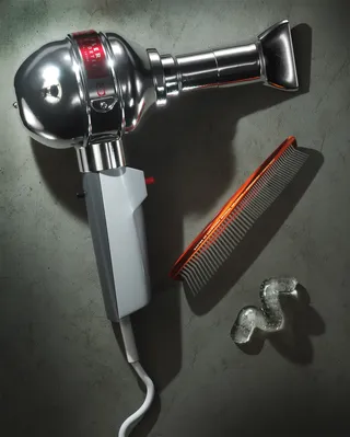 Roffler retro hair dryer in photorealistic