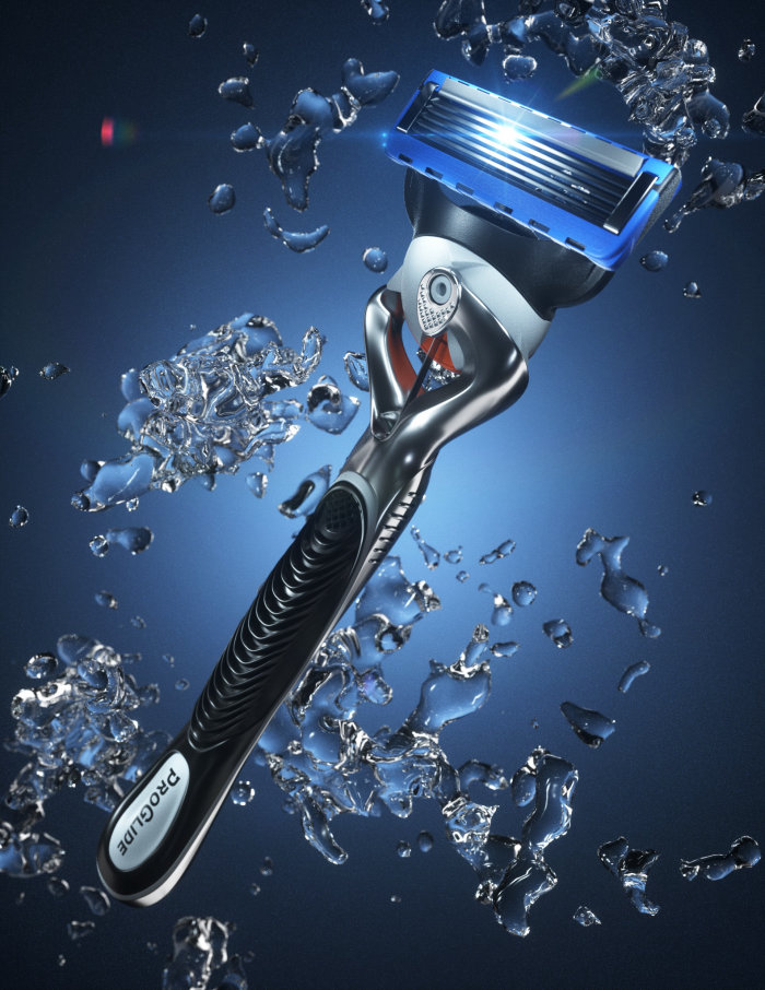 Graphic depiction of the Gillette Fusion