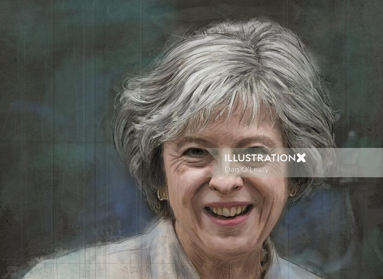 Retrato de Theresa May