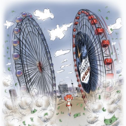 Vegas Ferri Wheels art
