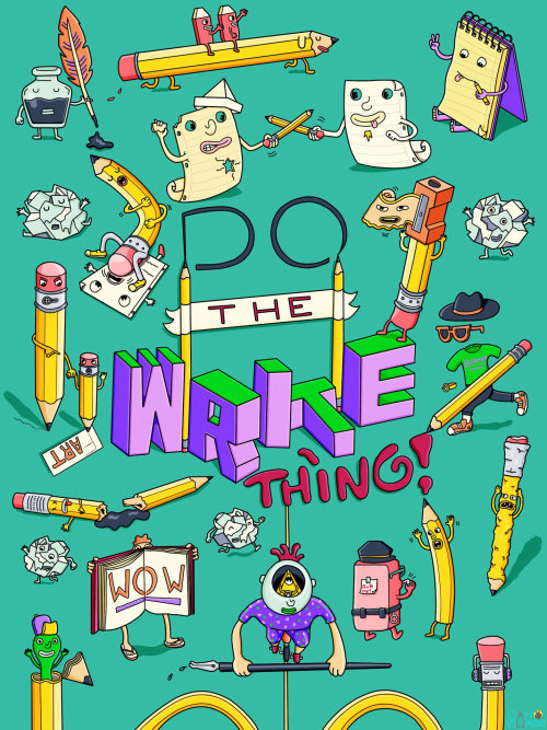Do The Write Thing Notebook Cover Design