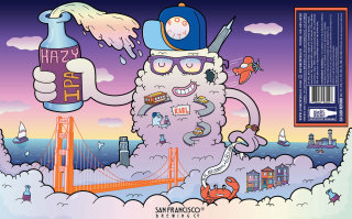 Label illustration for San Francisco Brewing Co.