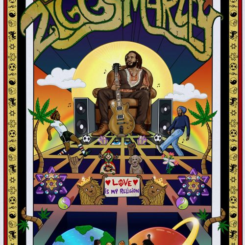 Poster honoring reggae icon Ziggy Marley