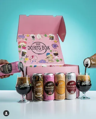 Bruery's donut box packaging design