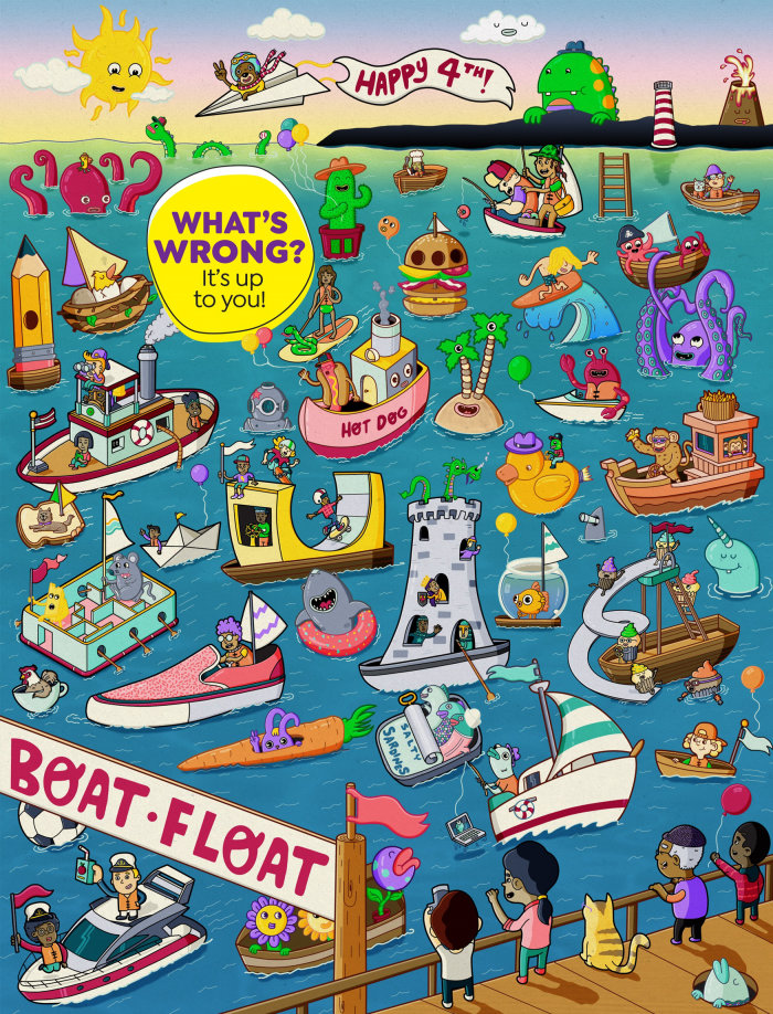"What's the wrong?" section for the Highlights Magazine