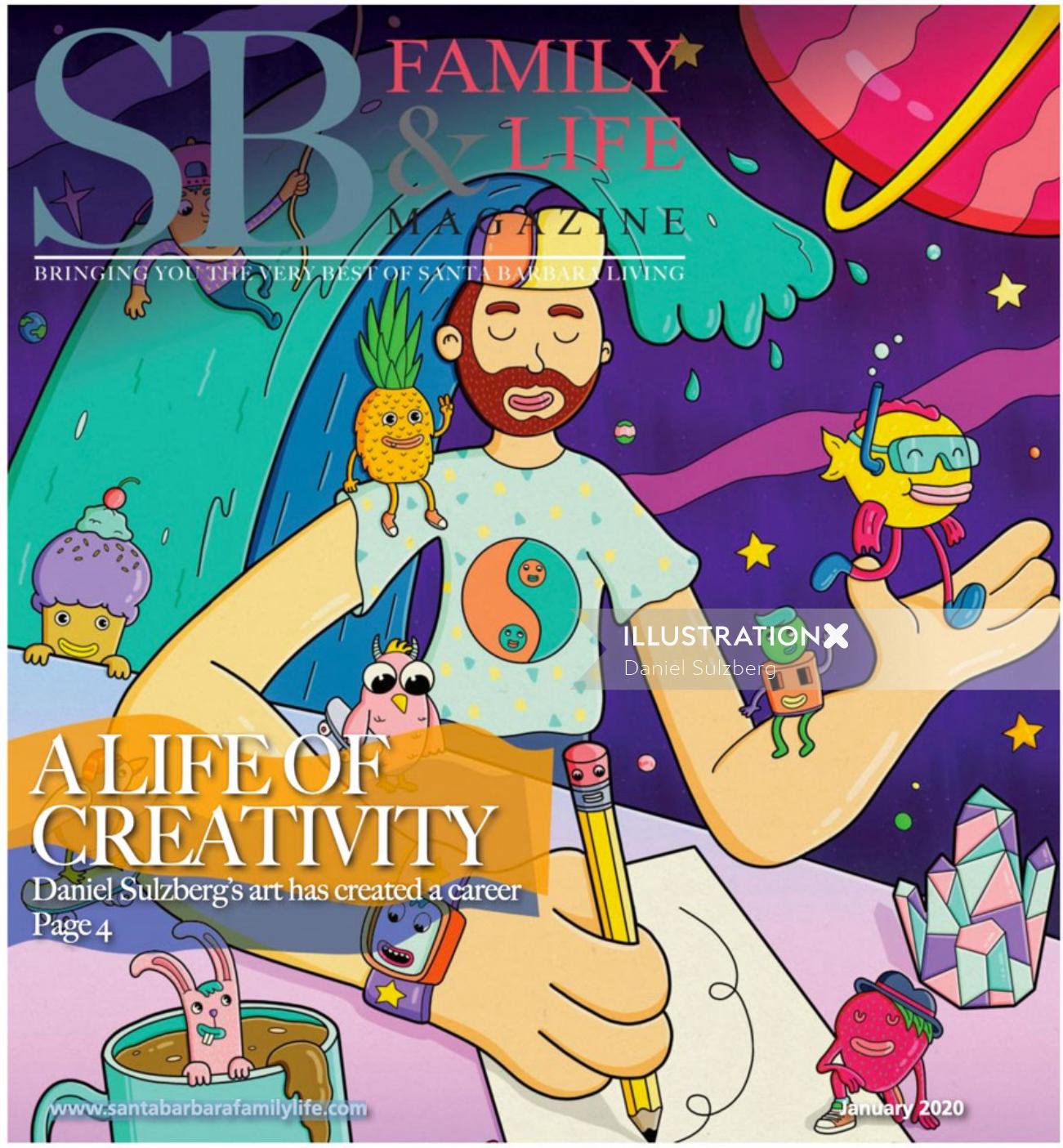Santa Barbara Family and Life's cover celebrates creativity