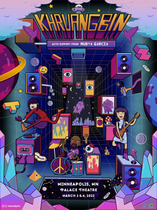 Concert Flyer for Indie Rock Band Khruangbin