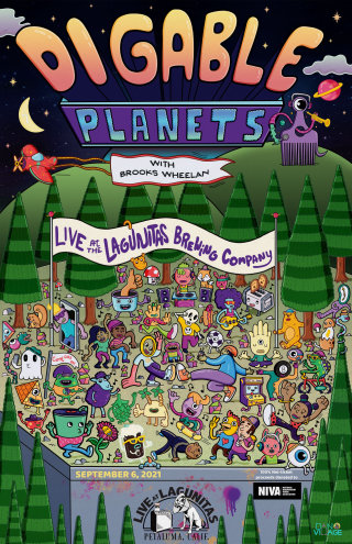 Cartel del concierto Digable Planets de Cervecería Lagunitas